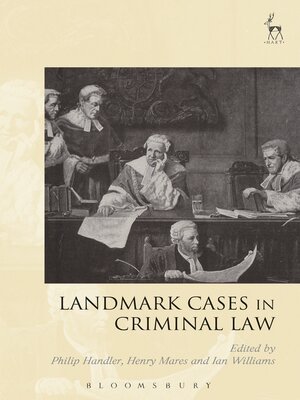 cover image of Landmark Cases in Criminal Law